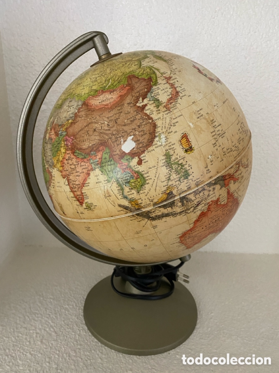 Antig&uuml;edades: L&aacute;mpara Globo terr&aacute;queo en pl&aacute;stico - Foto 5