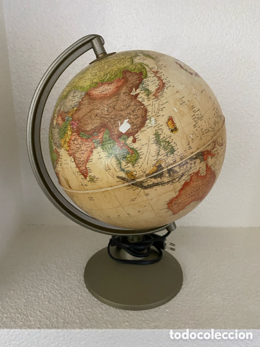 Antig&uuml;edades: L&aacute;mpara Globo terr&aacute;queo en pl&aacute;stico - Foto 7