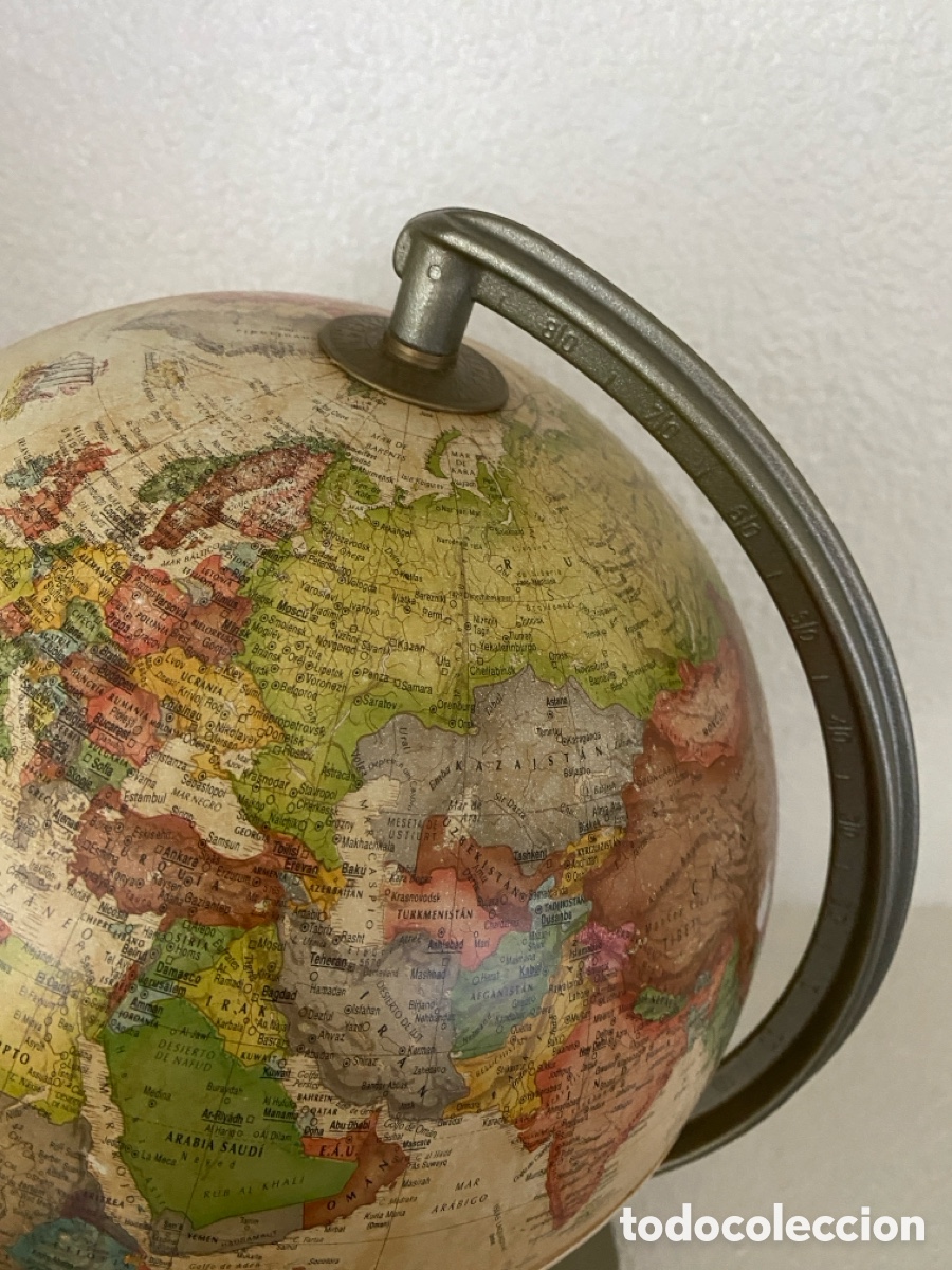 Antig&uuml;edades: L&aacute;mpara Globo terr&aacute;queo en pl&aacute;stico - Foto 9