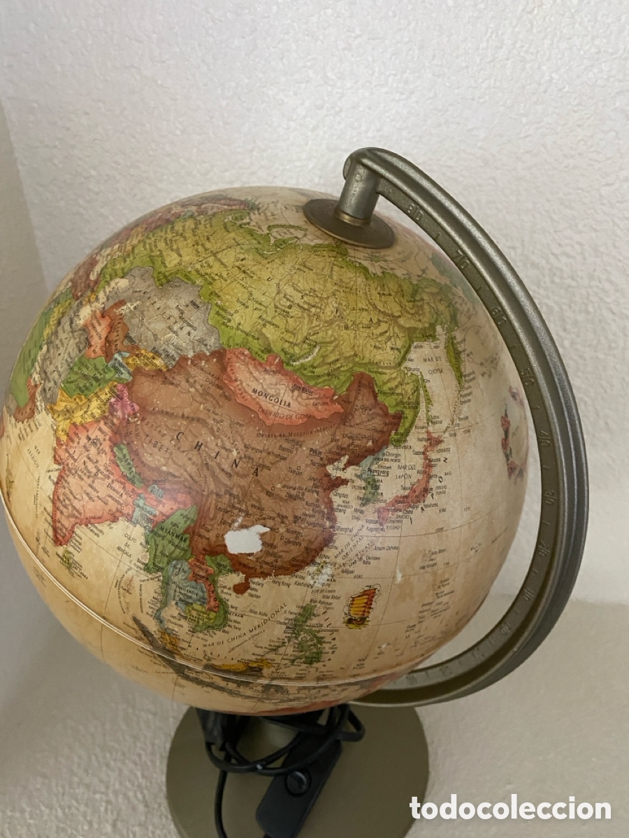 Antig&uuml;edades: L&aacute;mpara Globo terr&aacute;queo en pl&aacute;stico - Foto 10