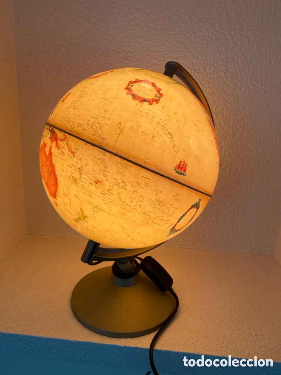 Antig&uuml;edades: L&aacute;mpara Globo terr&aacute;queo en pl&aacute;stico - Foto 12