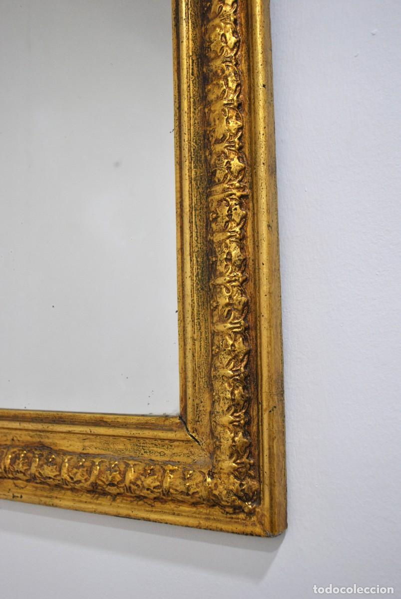 Antig&uuml;edades: ESPEJO ANTIGUO ORO ESTILO LUIS XV - Foto 5