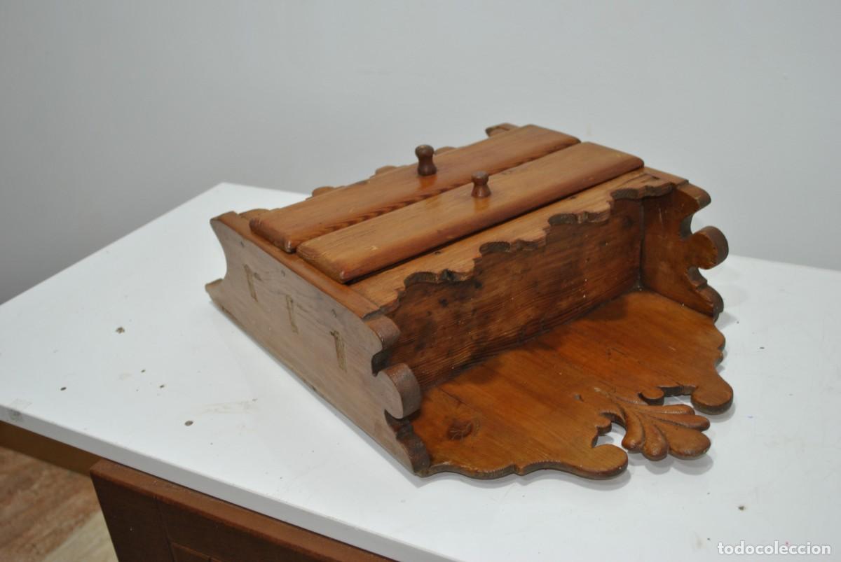 Antig&uuml;edades: MUEBLE DE PARED ESPIECERO DE MADERA - Foto 5