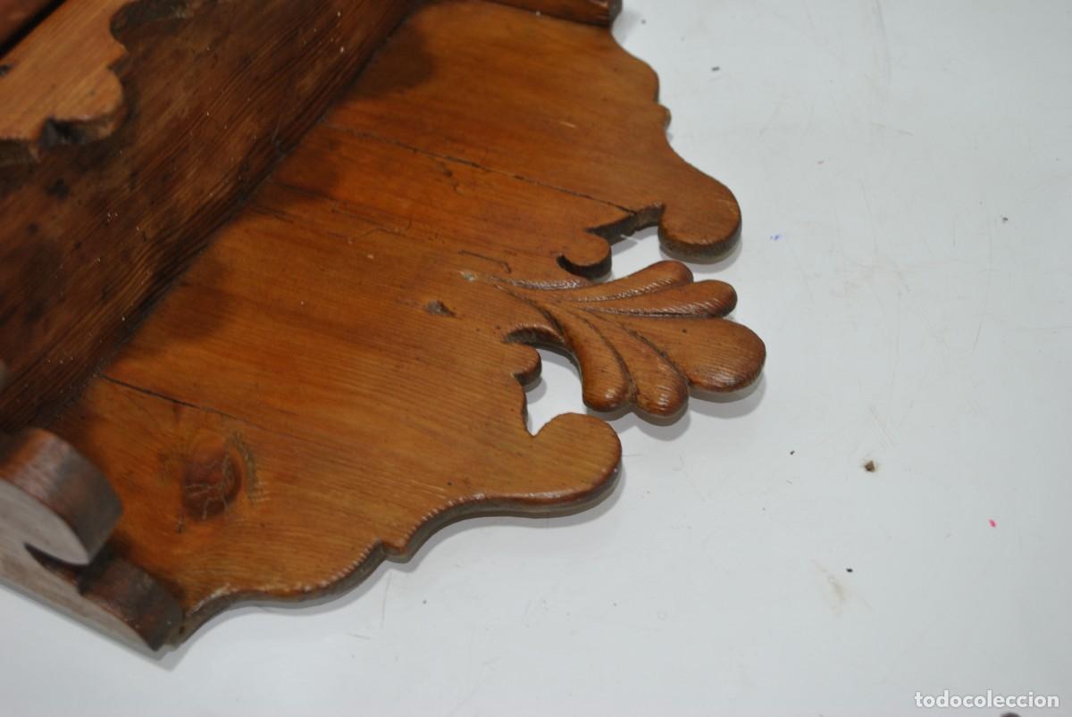 Antig&uuml;edades: MUEBLE DE PARED ESPIECERO DE MADERA - Foto 6