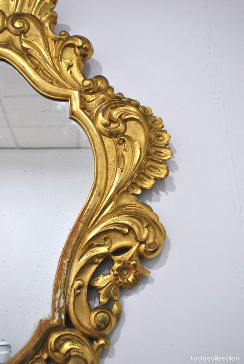 Antig&uuml;edades: ESPEJO ANTIGUO ORO ROCOC&Oacute; ESTILO LUIS XV - Foto 6