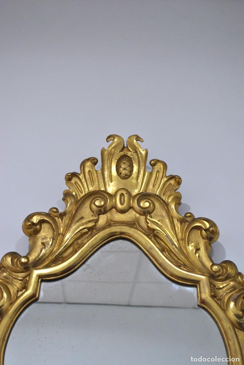 Antig&uuml;edades: ESPEJO ANTIGUO ORO ROCOC&Oacute; ESTILO LUIS XV - Foto 7