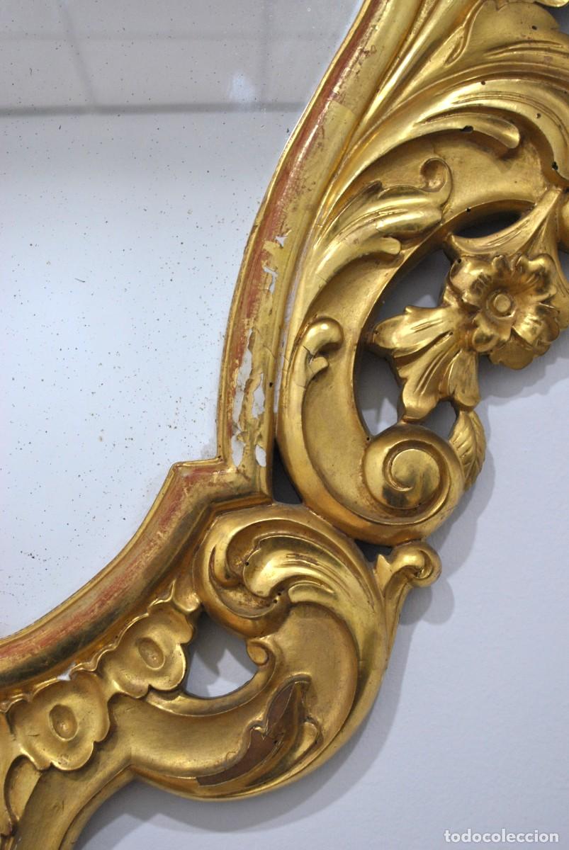 Antig&uuml;edades: ESPEJO ANTIGUO ORO ROCOC&Oacute; ESTILO LUIS XV - Foto 9