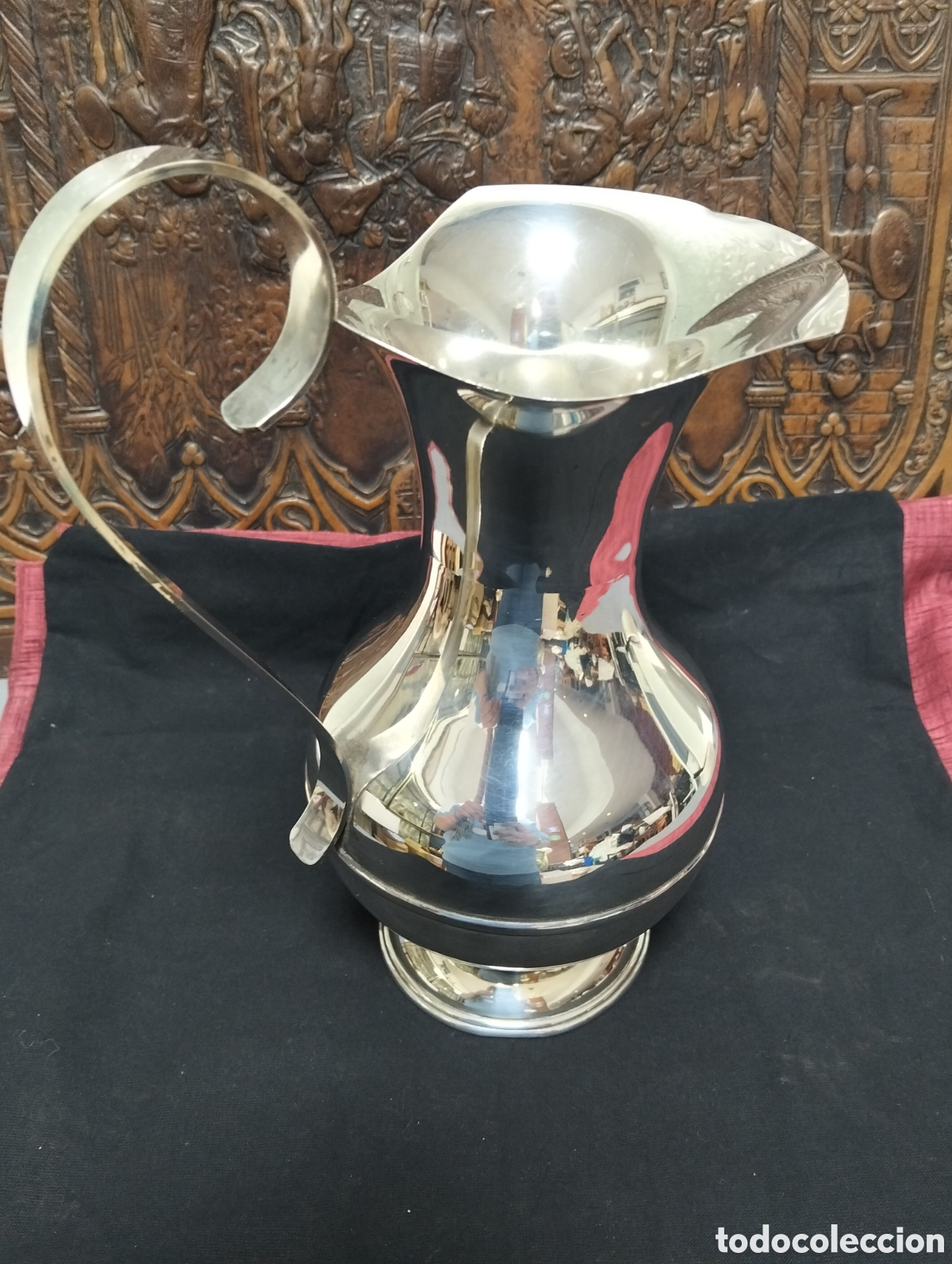 Antig&uuml;edades: Jarra Alpaca grande para servicio de mesa. - Foto 2
