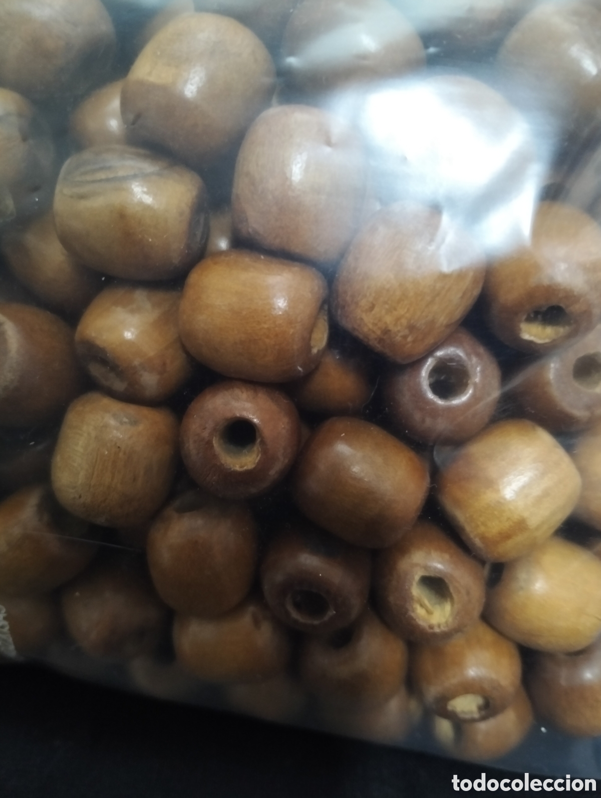 Antig&uuml;edades: Cuentas madera oscura (+300 pieza) - Foto 2