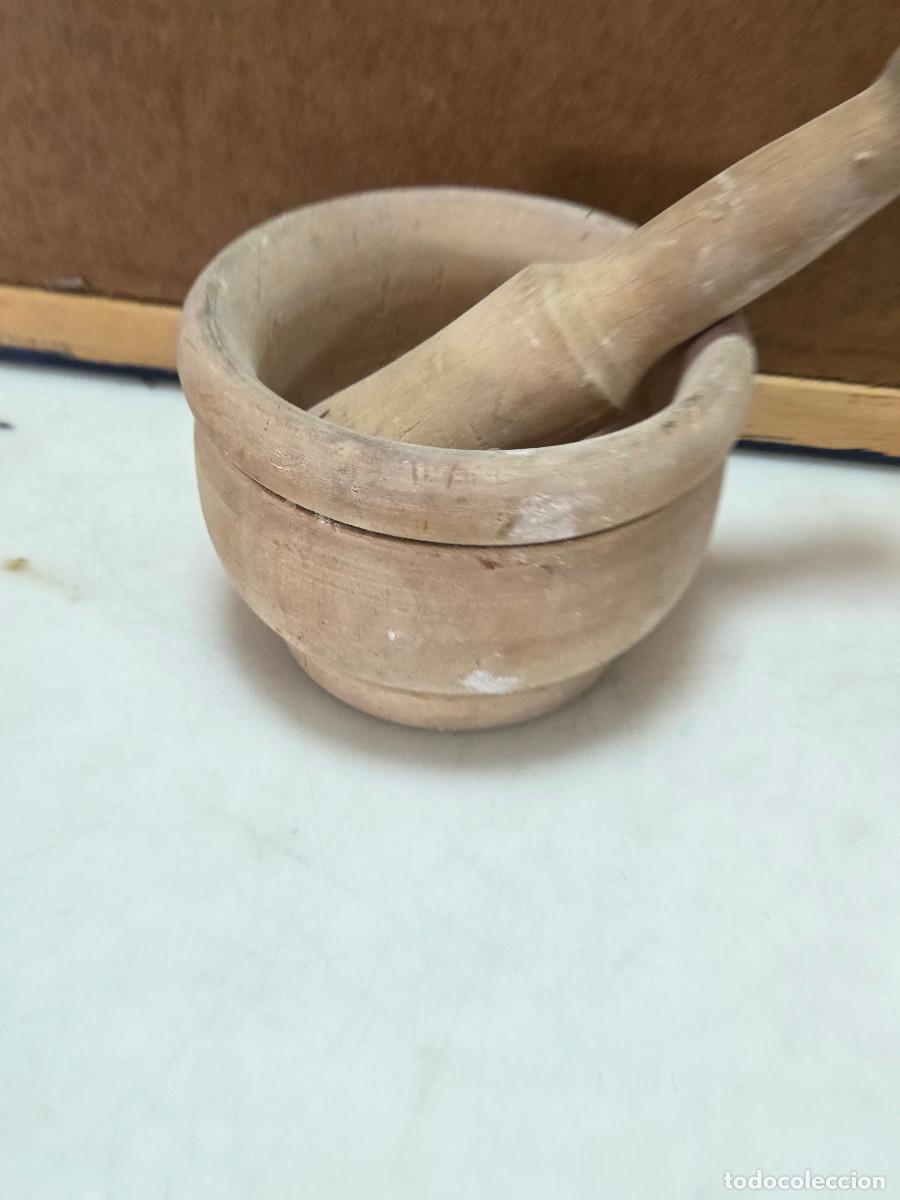 Antig&uuml;edades: mortero de madera rustica - Foto 2