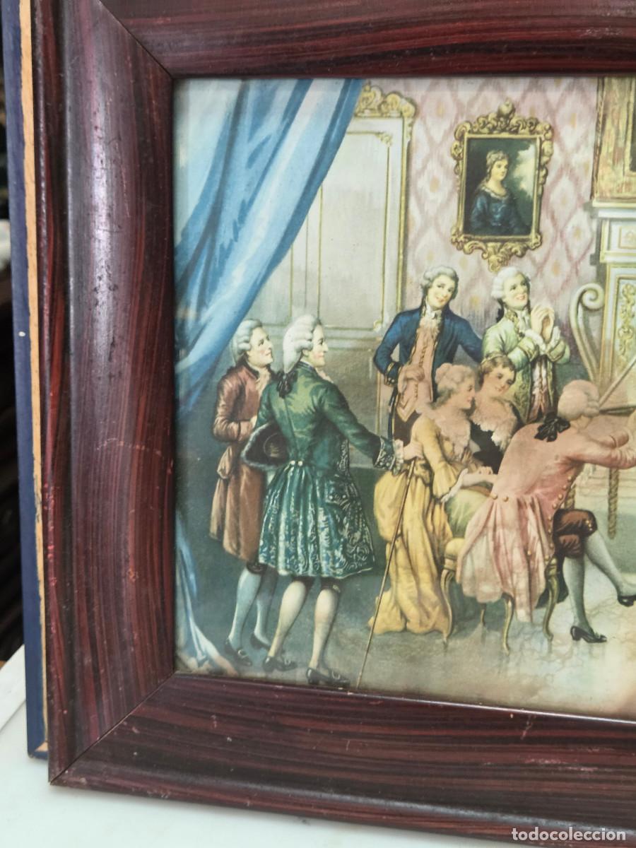 Antig&uuml;edades: cuadro con lamina antigua - Foto 2