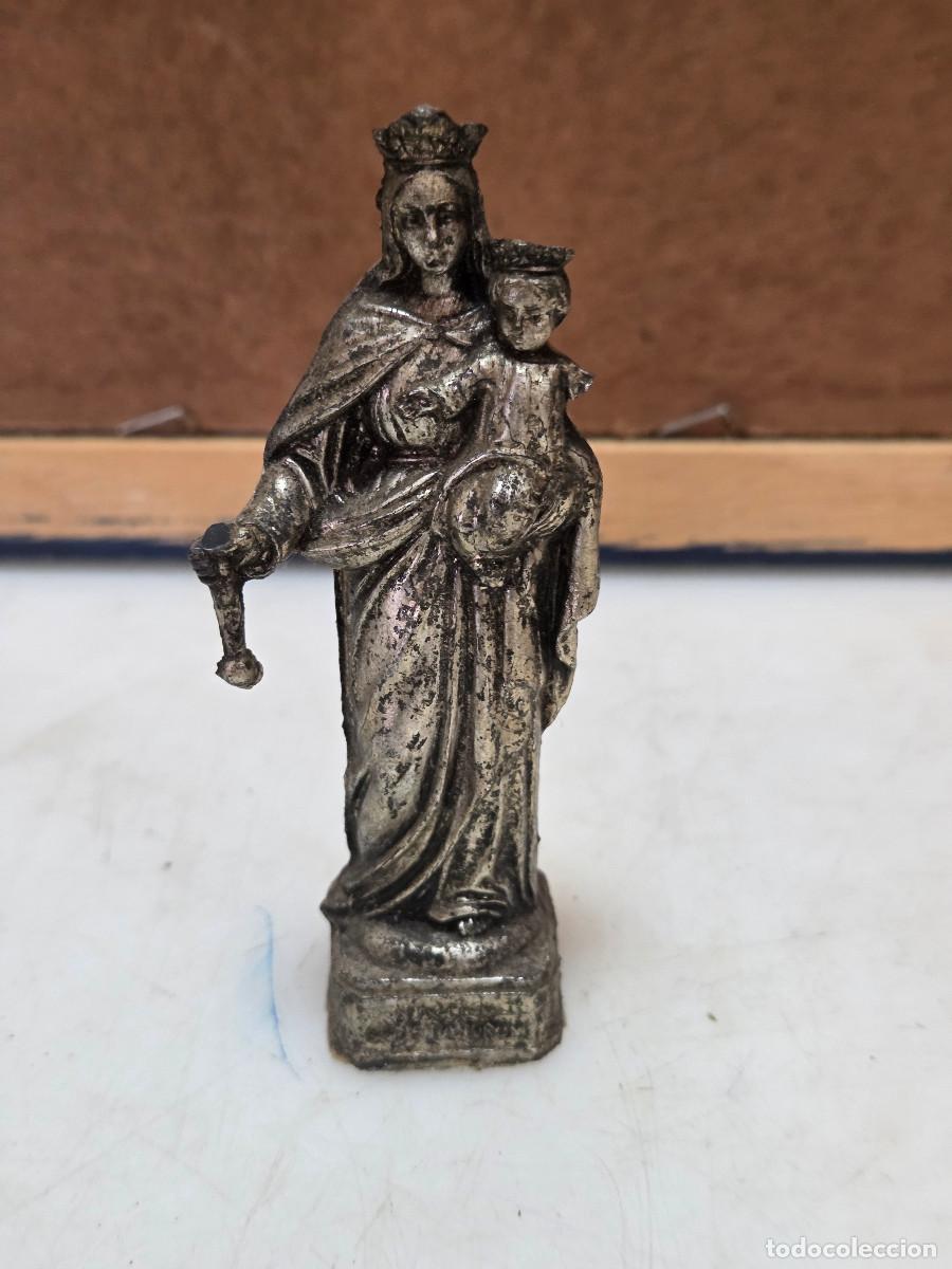 Antig&uuml;edades: figura de virgen en acrilico - Foto 2