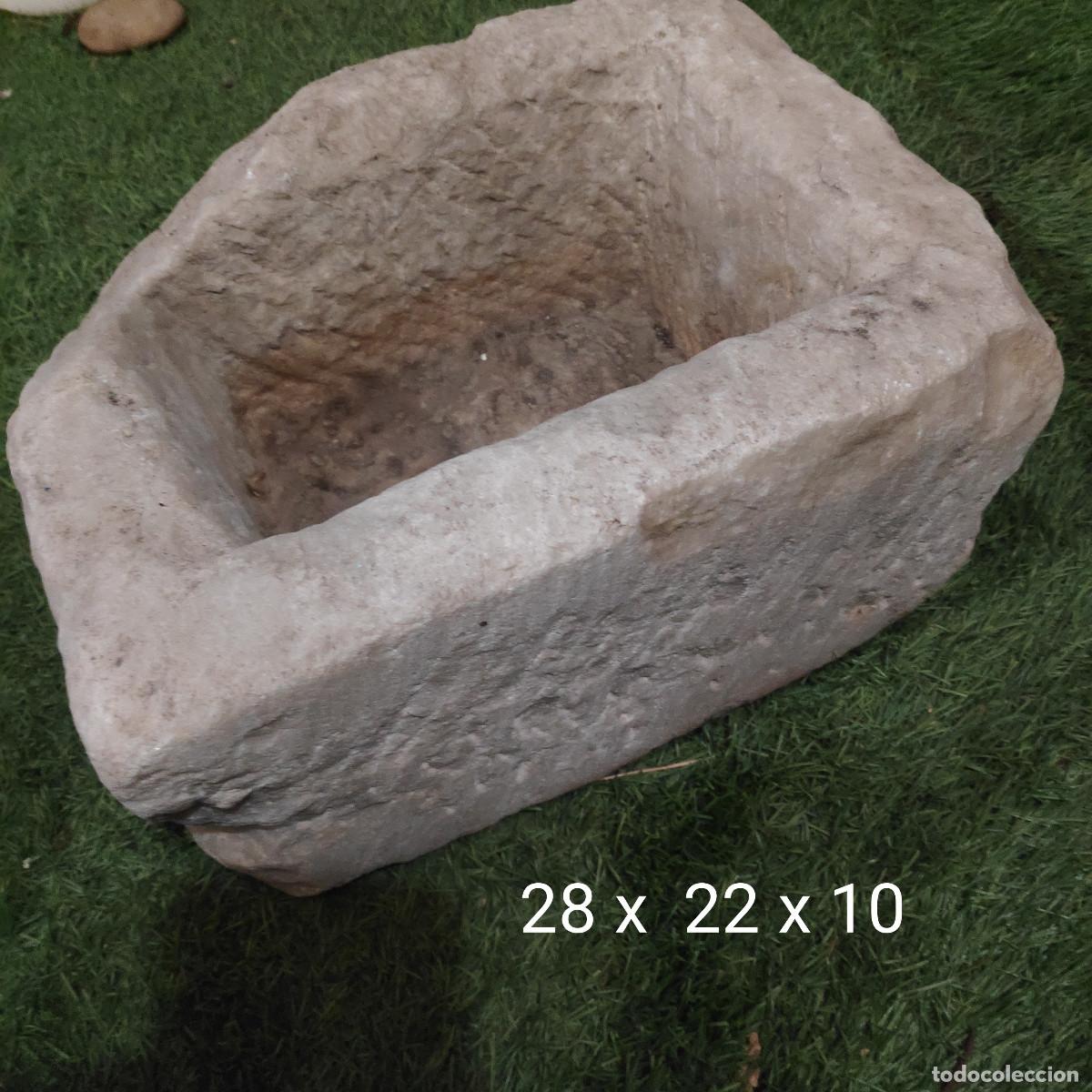 Antig&uuml;edades: MACETERO - CUENCO - JARDINERA DE PIEDRA RECTANGULAR - Foto 1