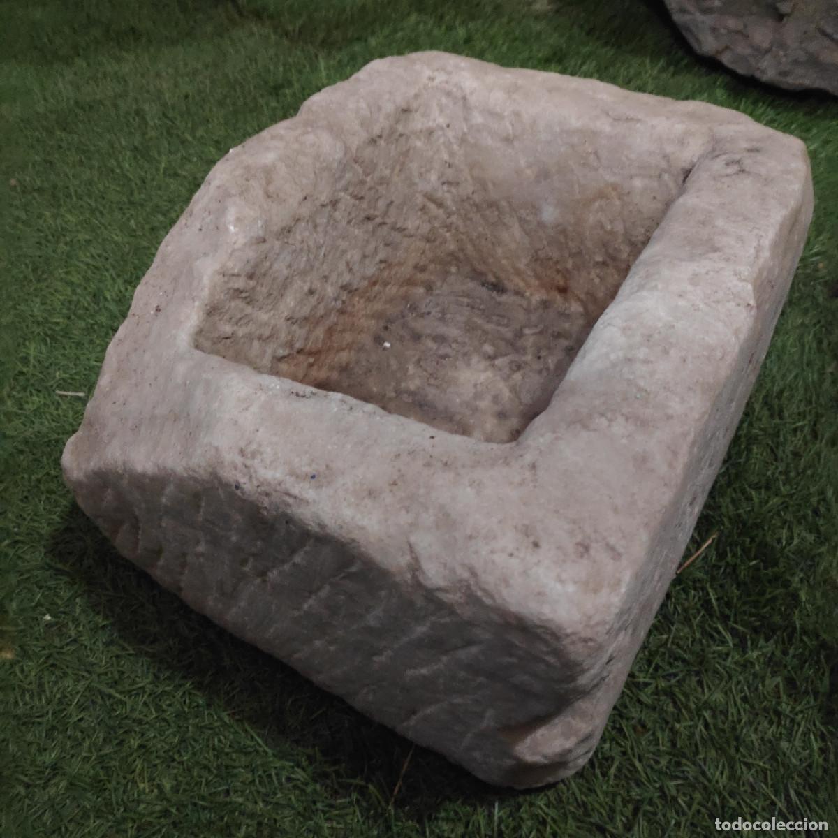 Antig&uuml;edades: MACETERO - CUENCO - JARDINERA DE PIEDRA RECTANGULAR - Foto 3