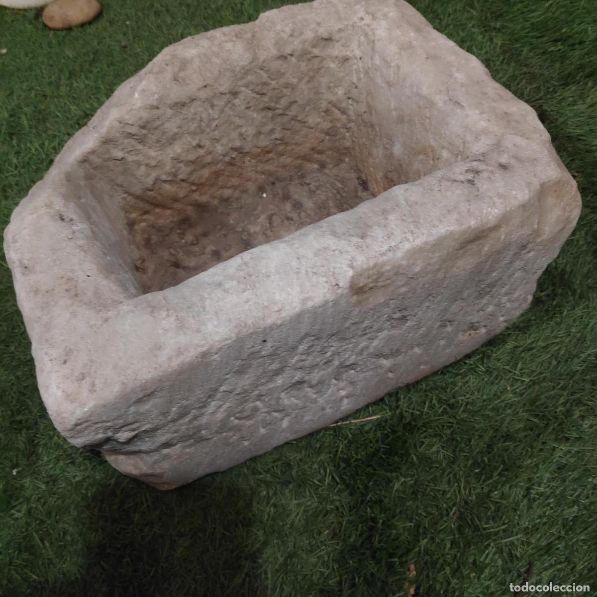 Antig&uuml;edades: MACETERO - CUENCO - JARDINERA DE PIEDRA RECTANGULAR - Foto 4