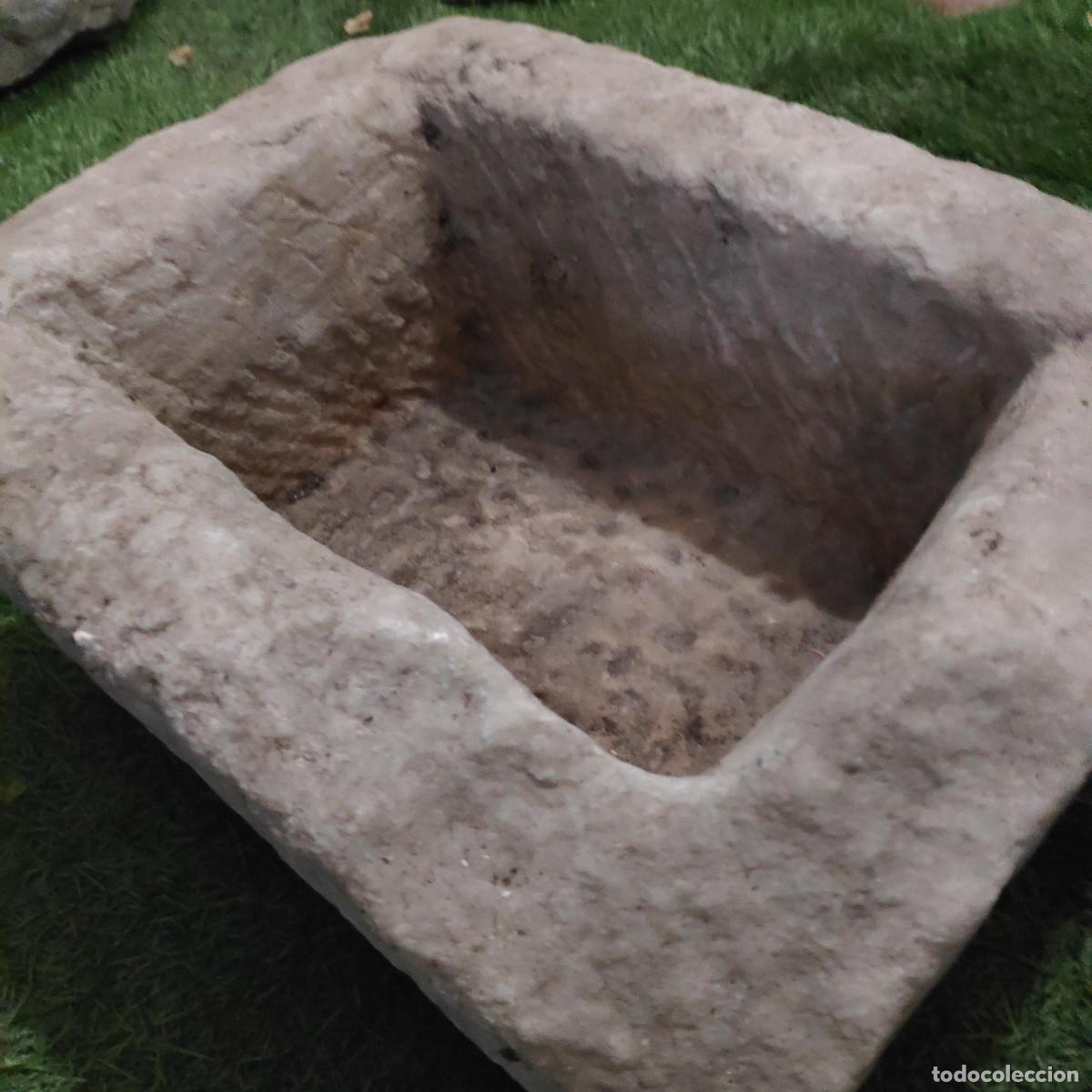 Antig&uuml;edades: MACETERO - CUENCO - JARDINERA DE PIEDRA RECTANGULAR - Foto 5