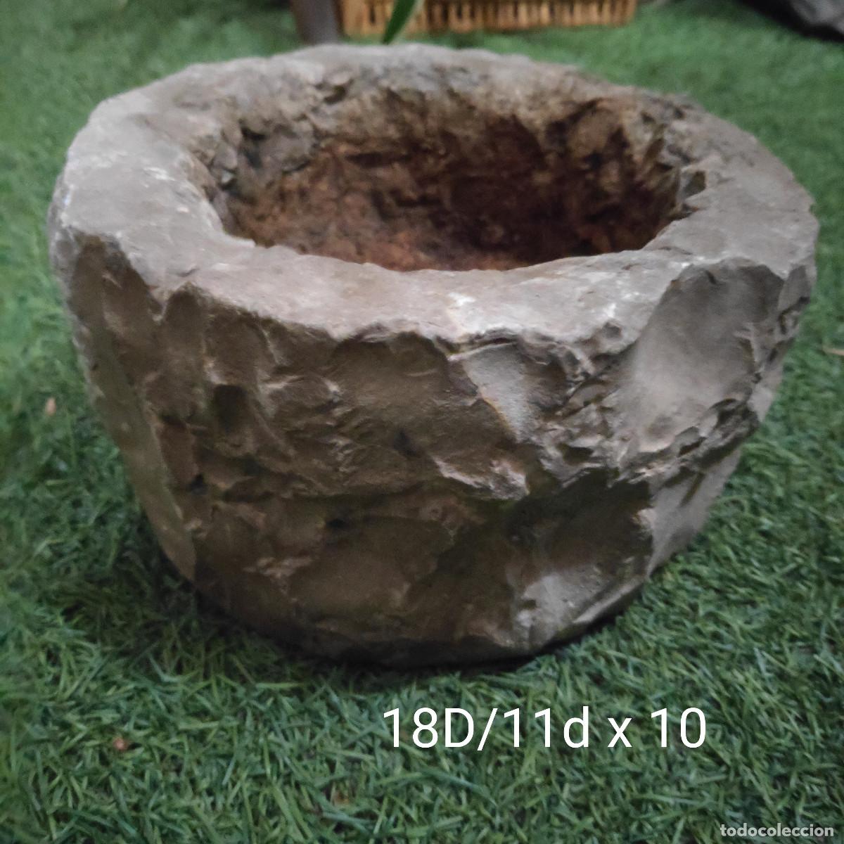 Antiques: MACETERO - CUENCO - JARDINERA DE PIEDRA
