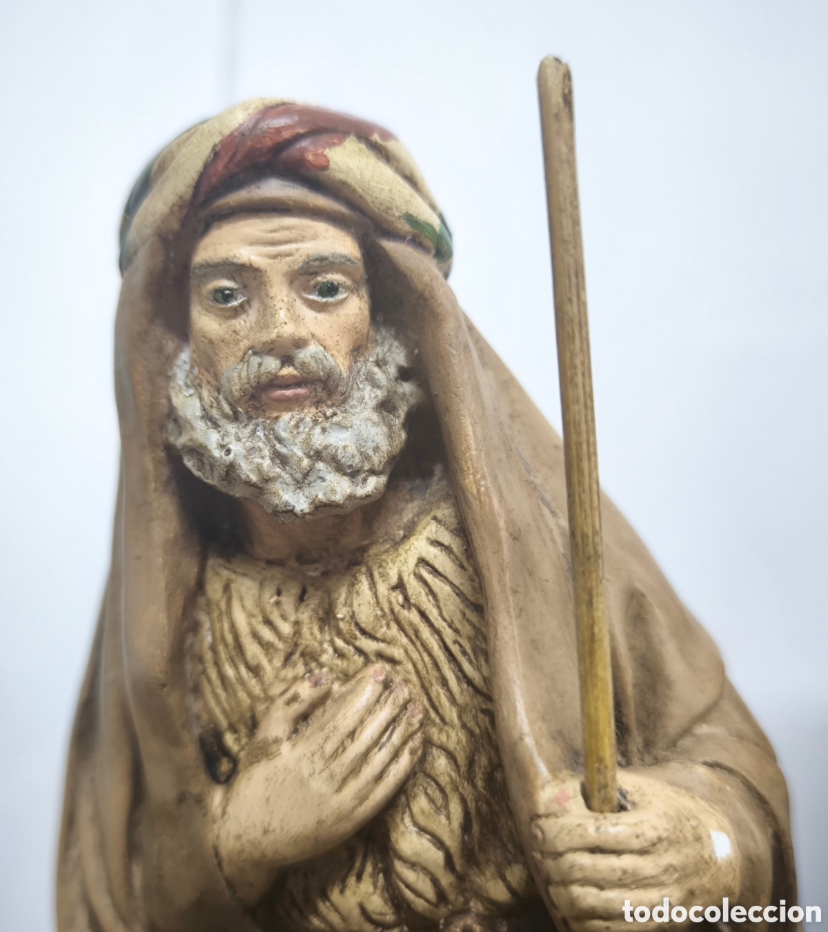 Antig&uuml;edades: 5 FIGURAS DE BEL&Eacute;N. 19cm. - Foto 3