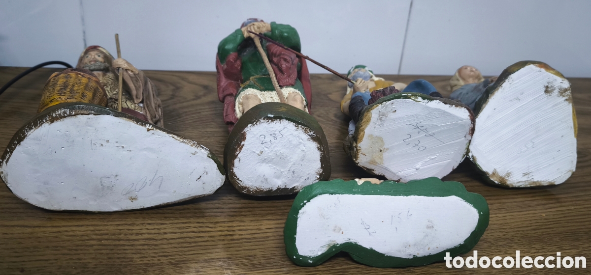 Antig&uuml;edades: 5 FIGURAS DE BEL&Eacute;N. 19cm. - Foto 7