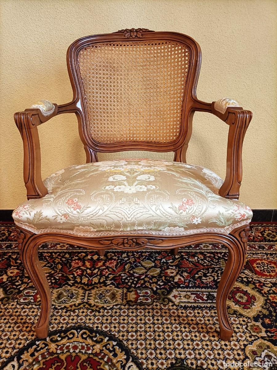 Antig&uuml;edades: Silla cl&aacute;sica de estilo Luis XV - Foto 1