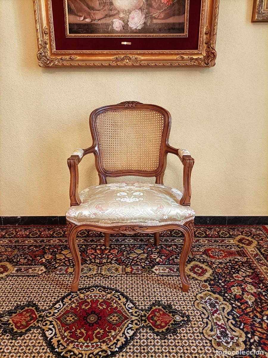 Antig&uuml;edades: Silla cl&aacute;sica de estilo Luis XV - Foto 3