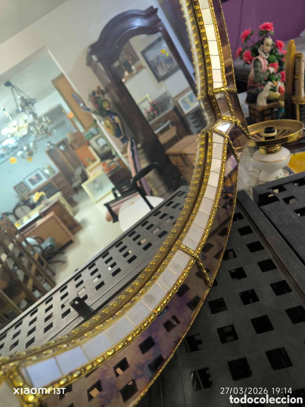 Antig&uuml;edades: Espejo estilo veneciano - Foto 5