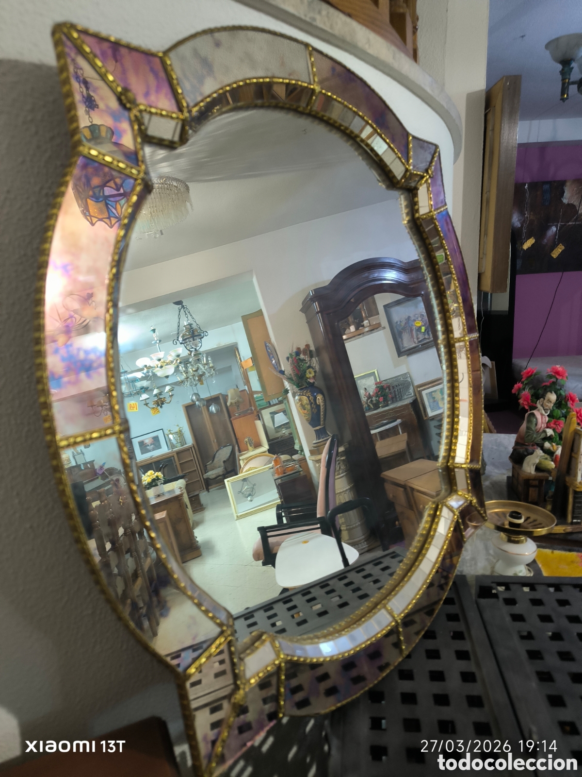 Antig&uuml;edades: Espejo estilo veneciano - Foto 6