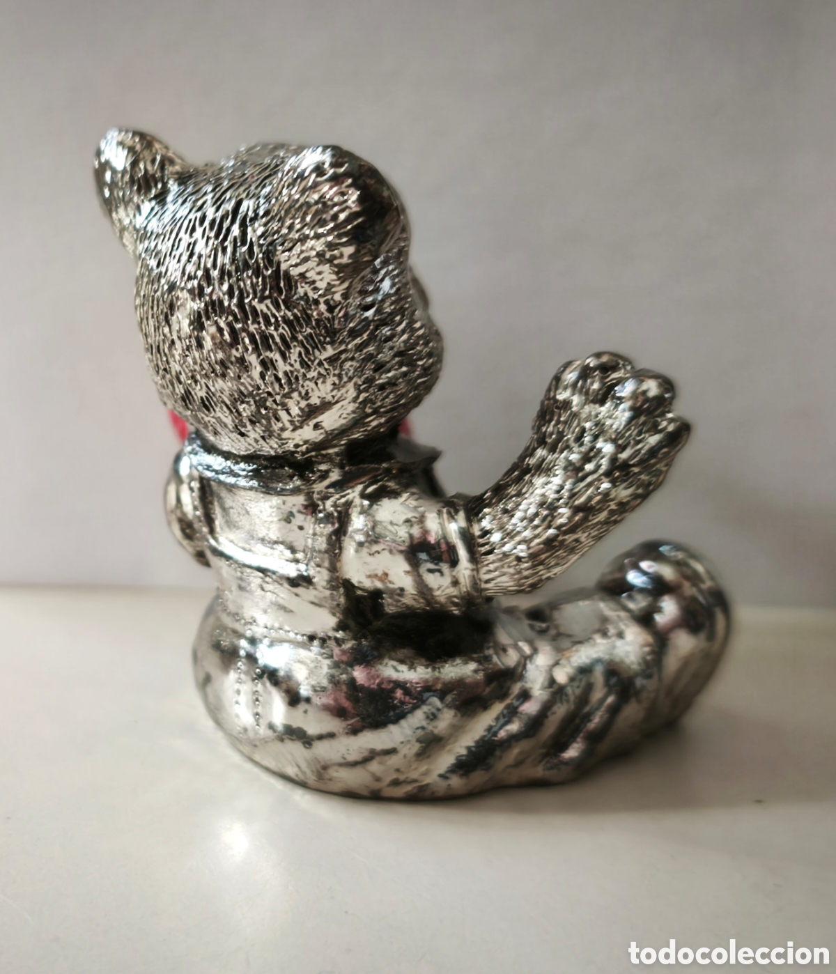 Antig&uuml;edades: Osito laminado de plata - Foto 5