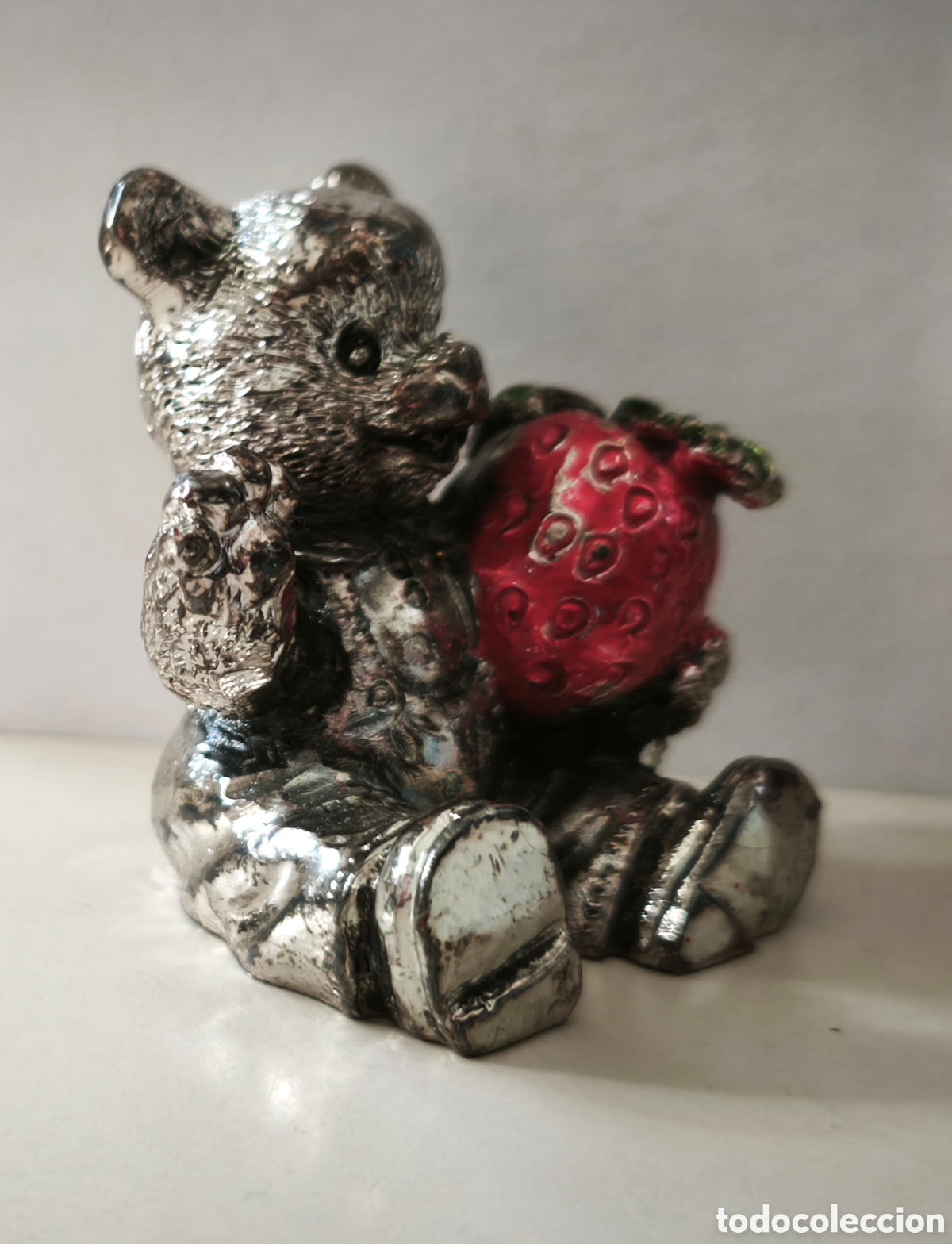 Antig&uuml;edades: Osito laminado de plata - Foto 7
