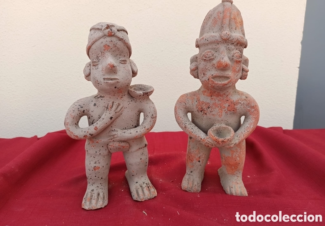 Antig&uuml;edades: Pareja de Figuras Mayas de estilo Prehispanico - Foto 1
