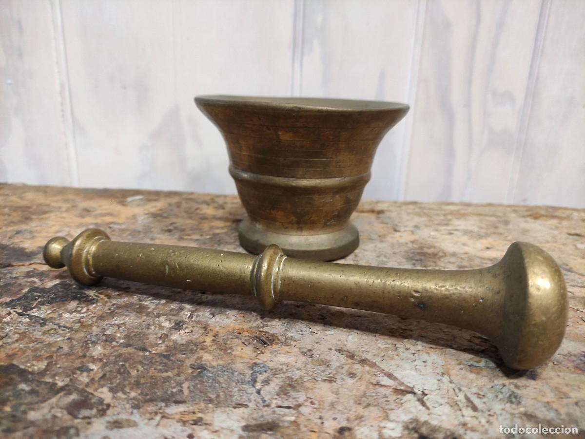 Antig&uuml;edades: Antiguo almirez de bronce - Foto 2