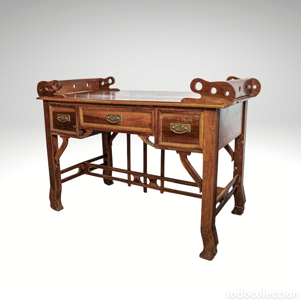 Antig&uuml;edades: MESA DESPACHO MODERNISTA - Foto 1