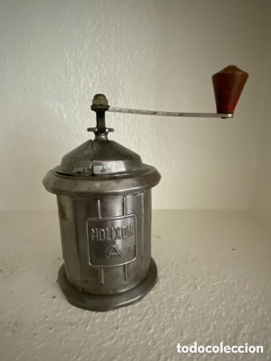 Antig&uuml;edades: Molinillo de caf&eacute; antiguo en aluminio - Foto 8