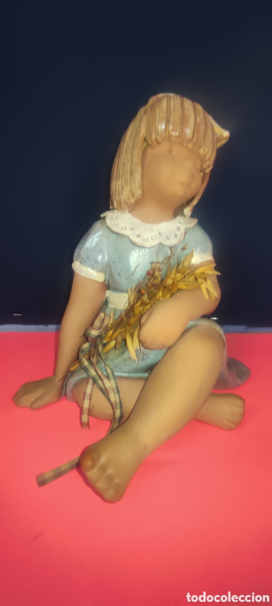 Antig&uuml;edades: Figura de barro pintada a mano - Foto 2