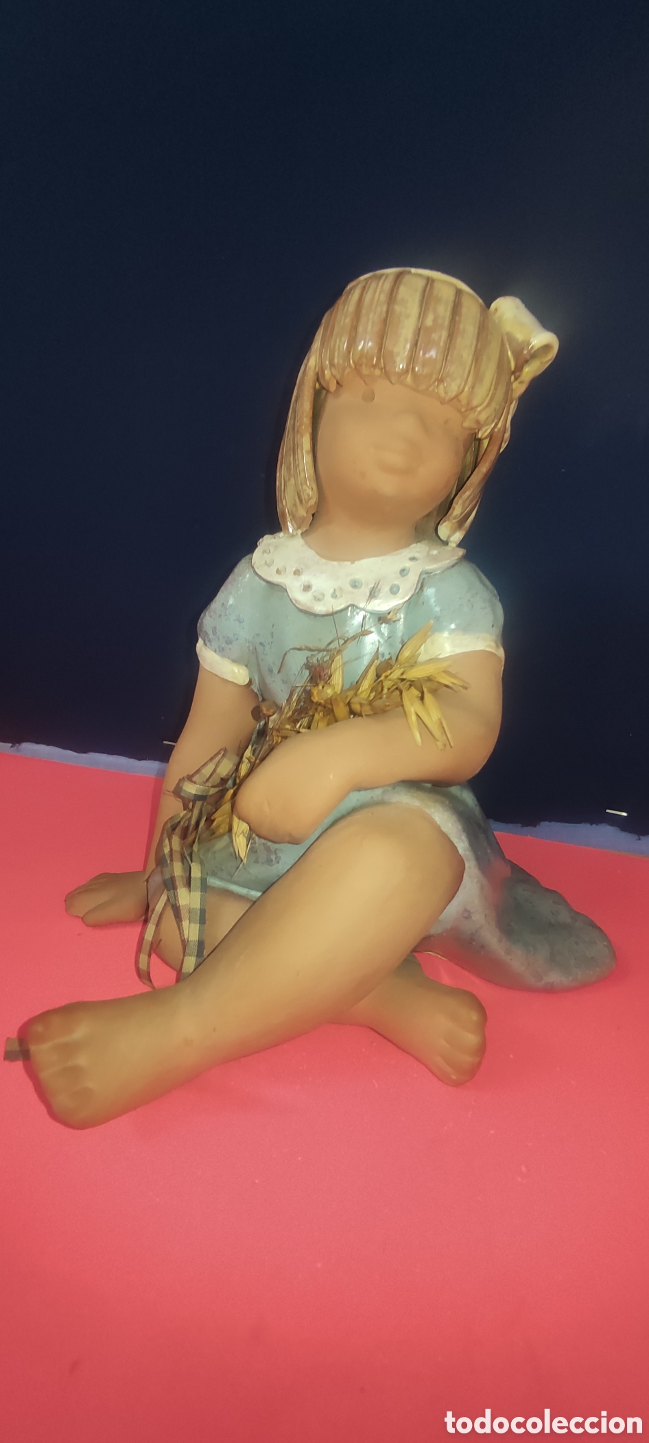 Antig&uuml;edades: Figura de barro pintada a mano - Foto 3