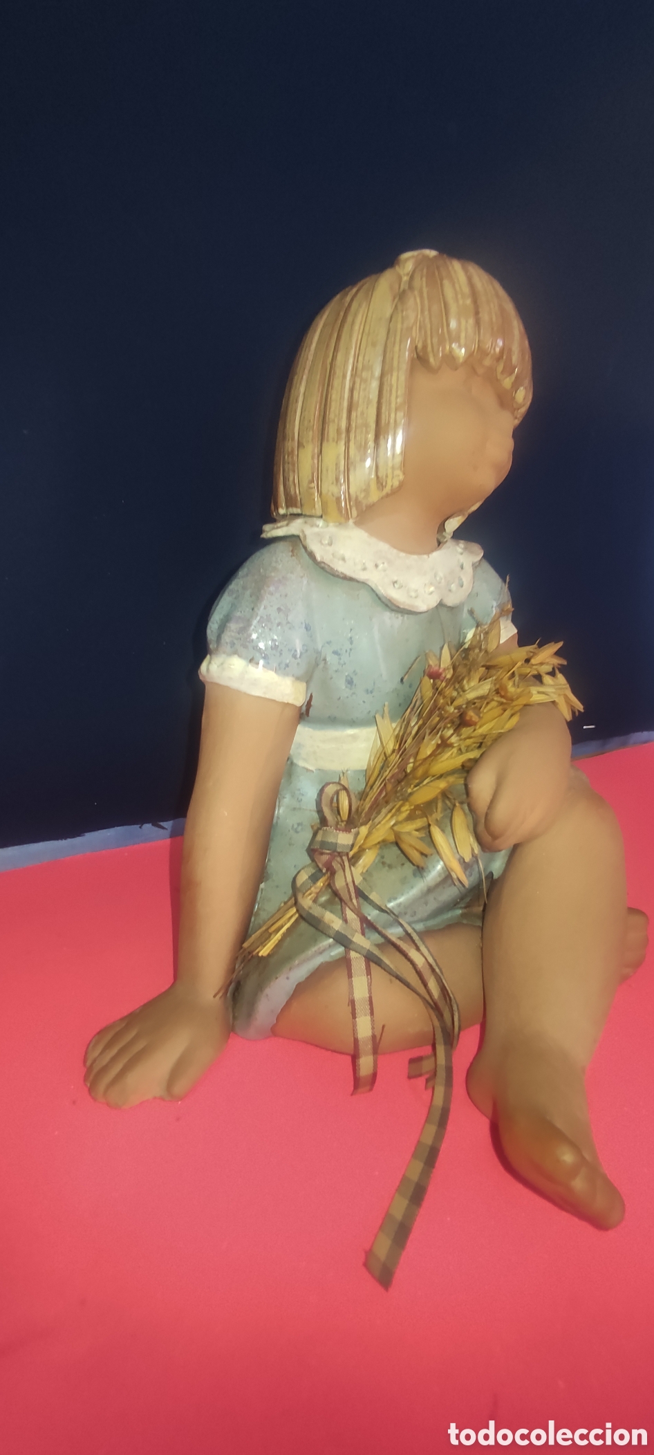Antig&uuml;edades: Figura de barro pintada a mano - Foto 4