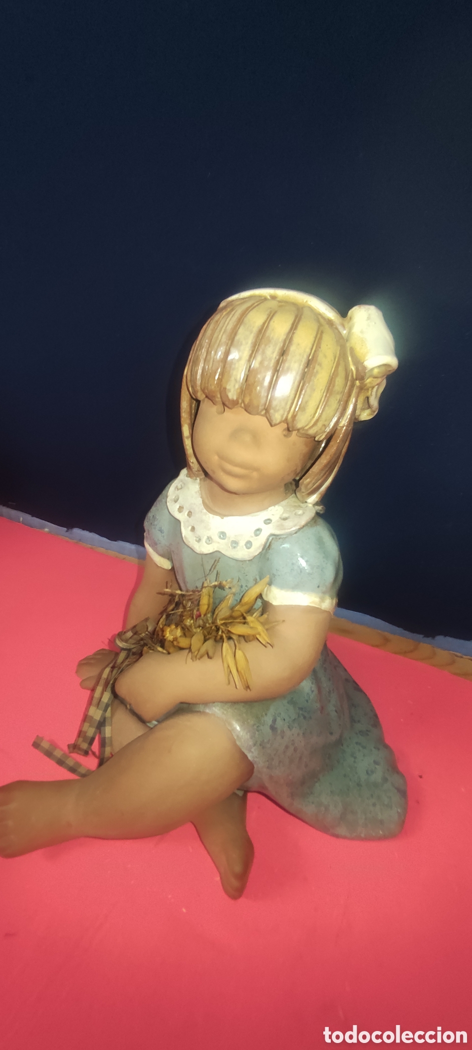 Antig&uuml;edades: Figura de barro pintada a mano - Foto 7