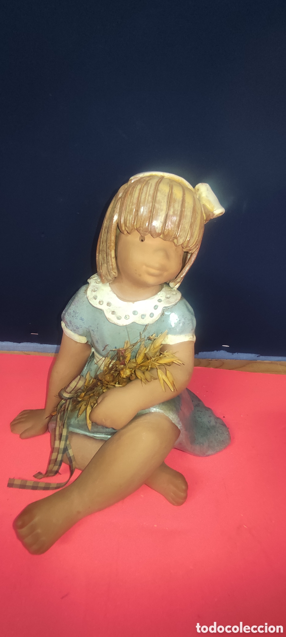 Antig&uuml;edades: Figura de barro pintada a mano - Foto 8