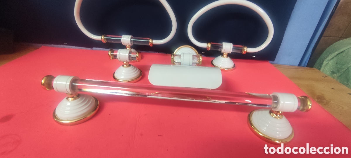 Antig&uuml;edades: Juego accesorios de ba&ntilde;o