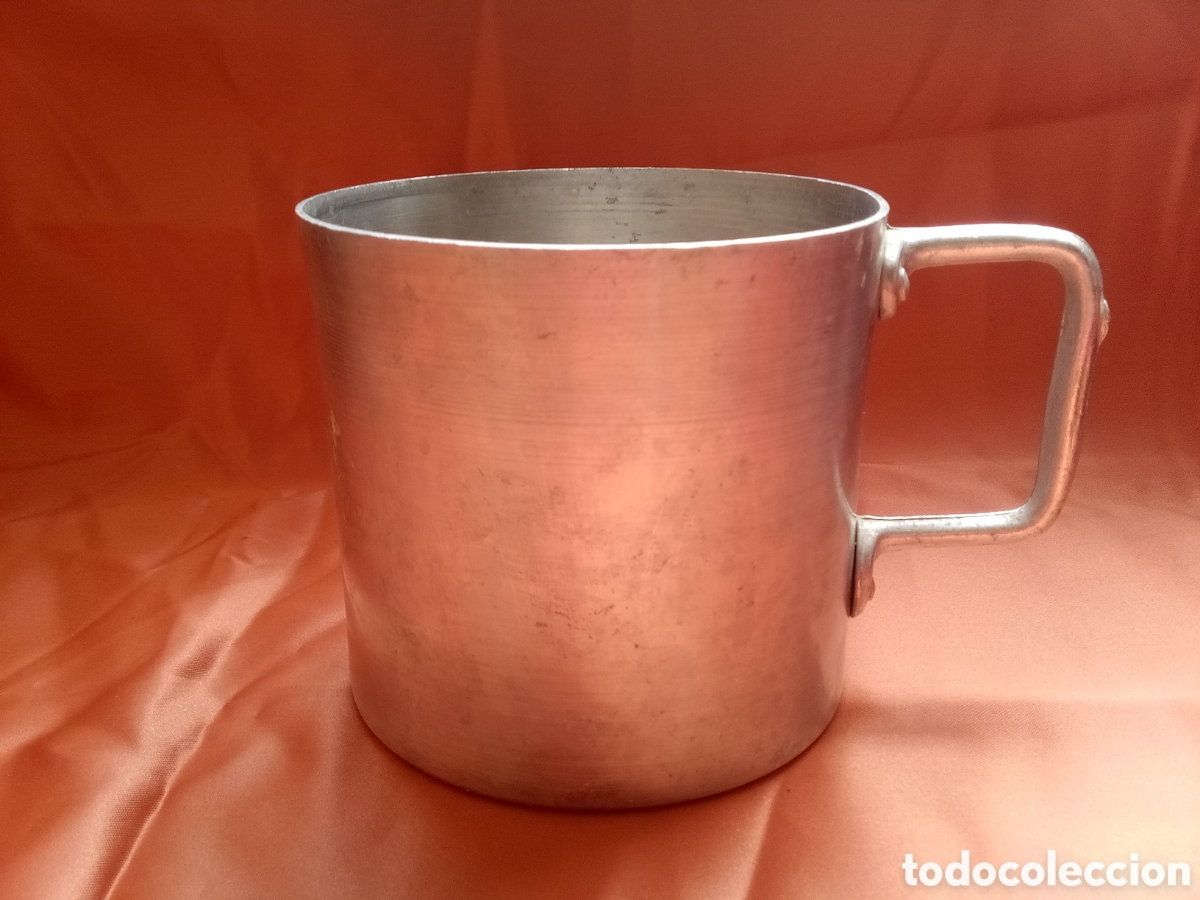 Antig&uuml;edades: TAZA GRANDE DE ALUMINIO - Foto 1