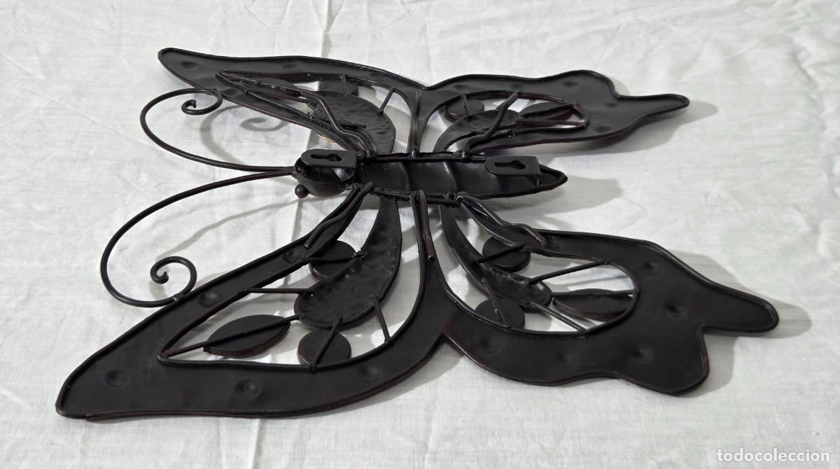 Antig&uuml;edades: Mariposa de chapa y ceramica - Foto 10