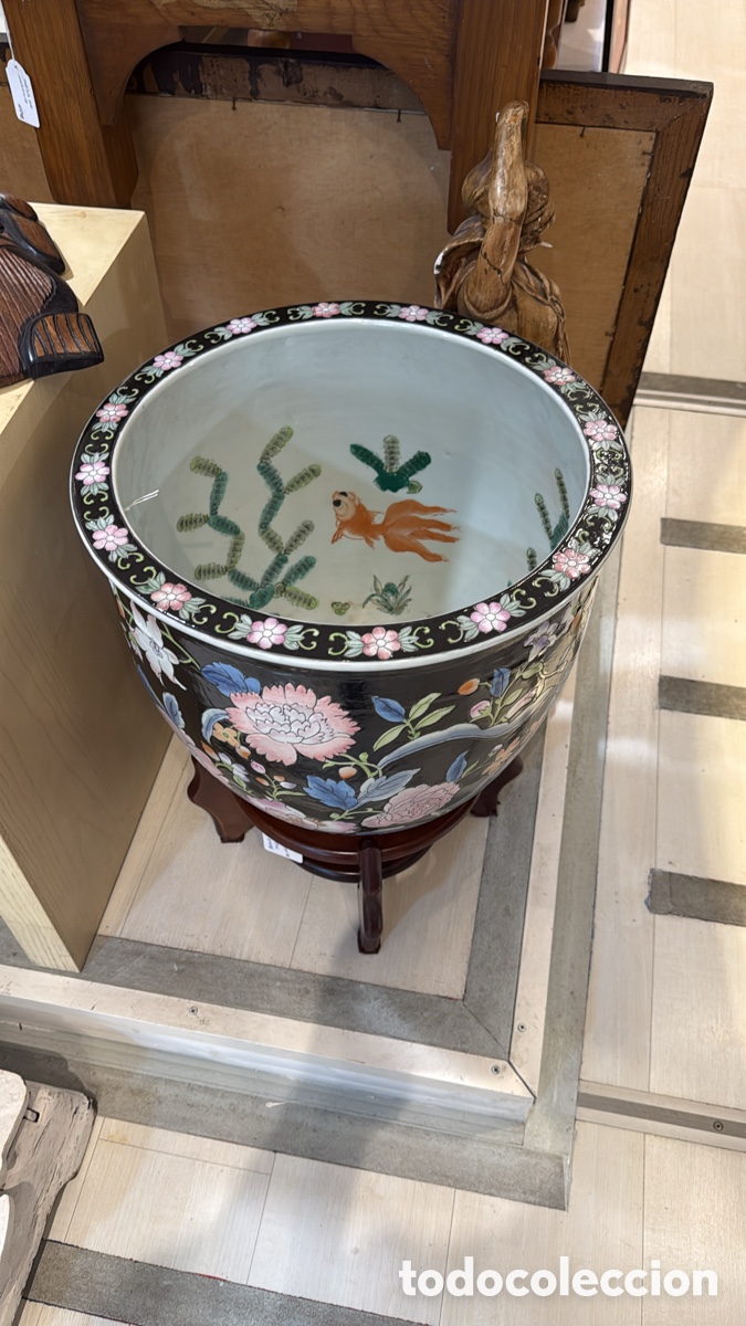 Antig&uuml;edades: GRAN MACETERO PECERA ORIENTAL - Foto 2