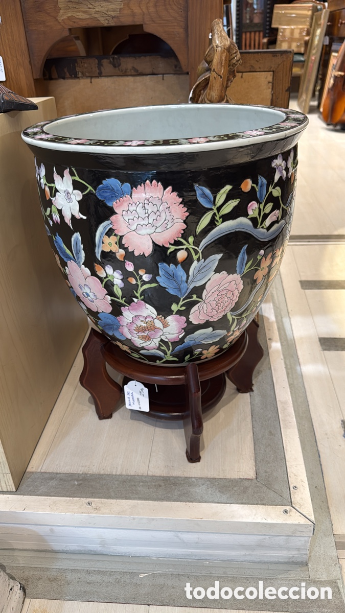 Antig&uuml;edades: GRAN MACETERO PECERA ORIENTAL - Foto 1
