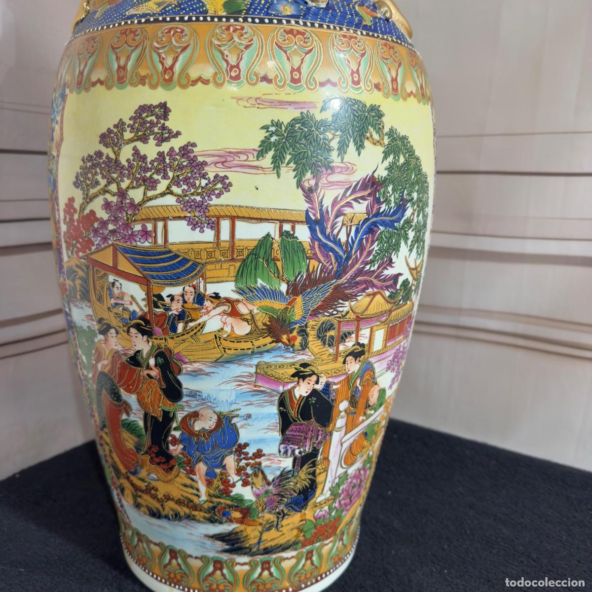 Antig&uuml;edades: Jarr&oacute;n de Porcelana de Estilo Oriental - Foto 3
