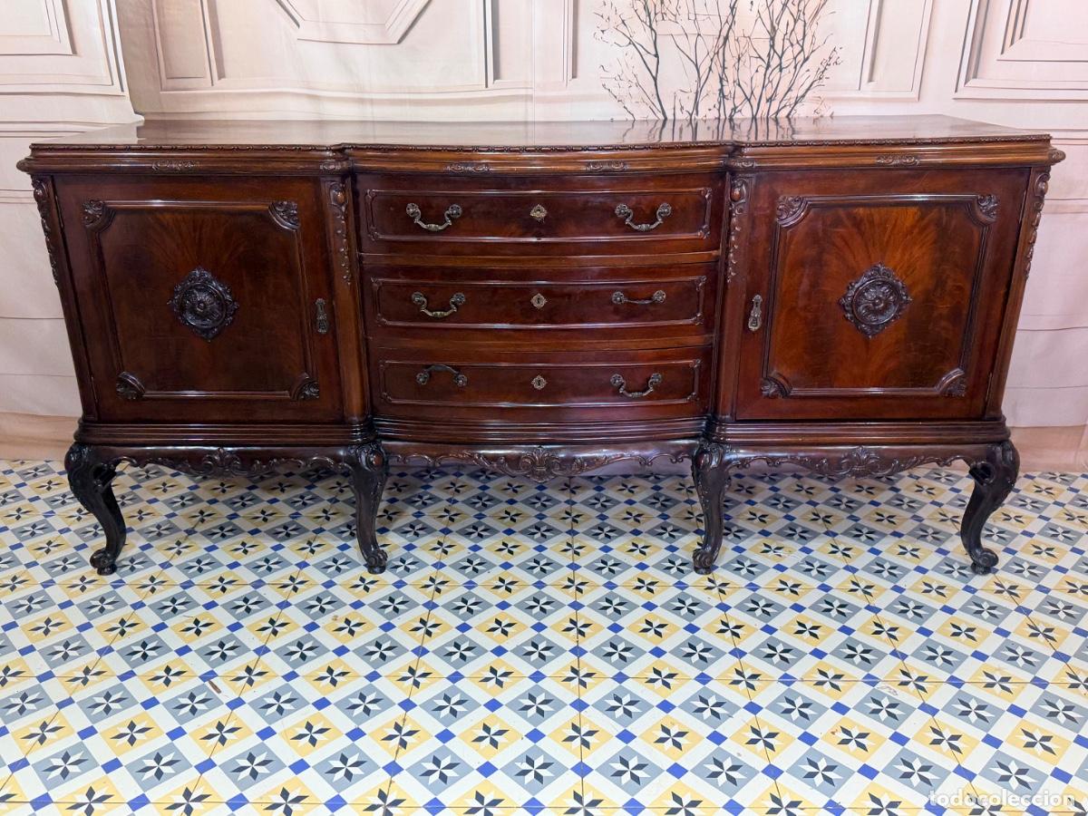 Antig&uuml;edades: Aparador en madera de caoba de estilo Chippendale - Foto 3