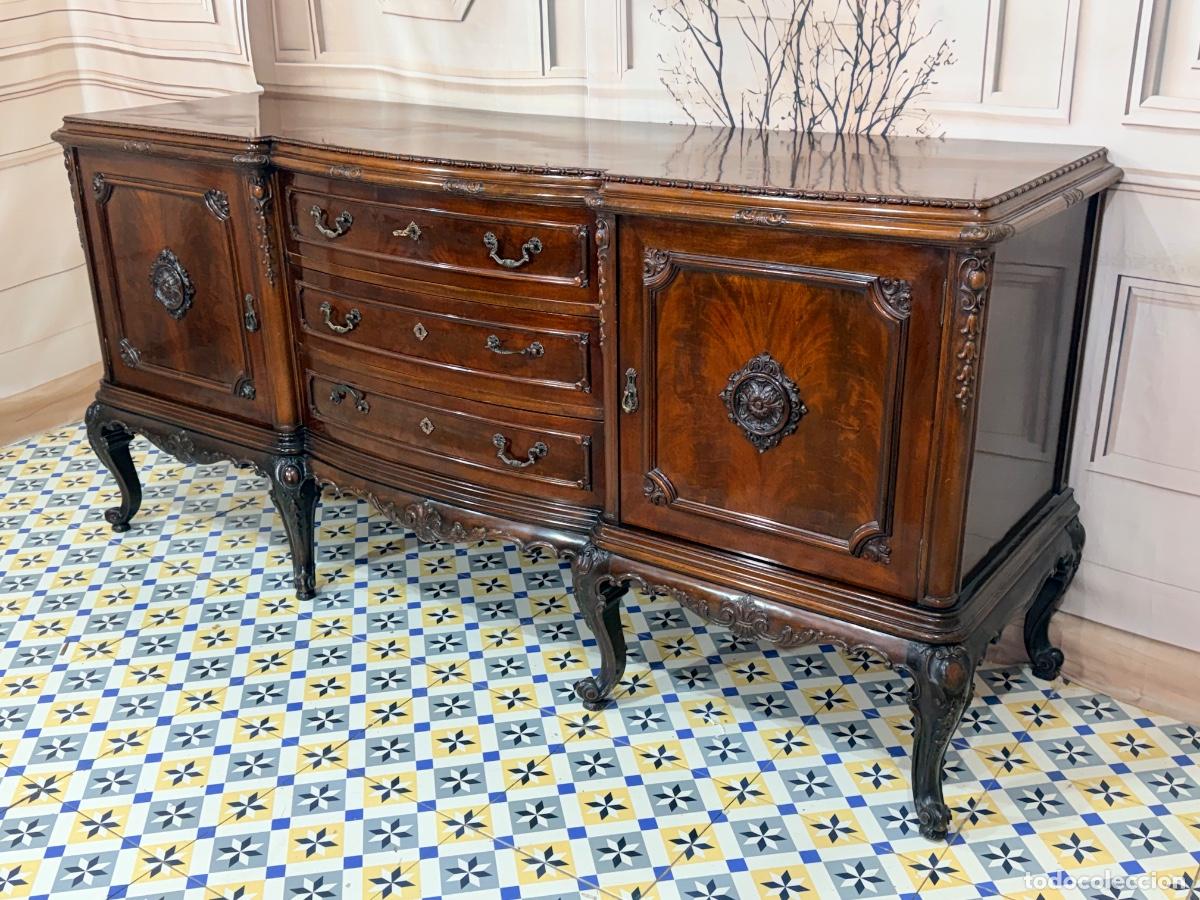 Antig&uuml;edades: Aparador en madera de caoba de estilo Chippendale - Foto 6