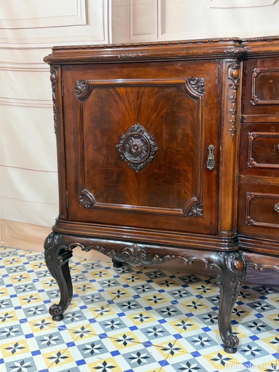 Antig&uuml;edades: Aparador en madera de caoba de estilo Chippendale - Foto 8