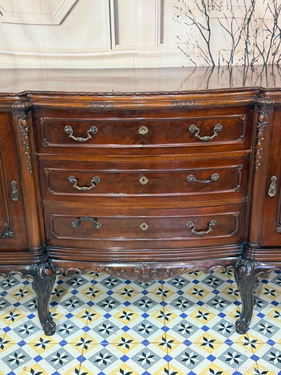 Antig&uuml;edades: Aparador en madera de caoba de estilo Chippendale - Foto 9