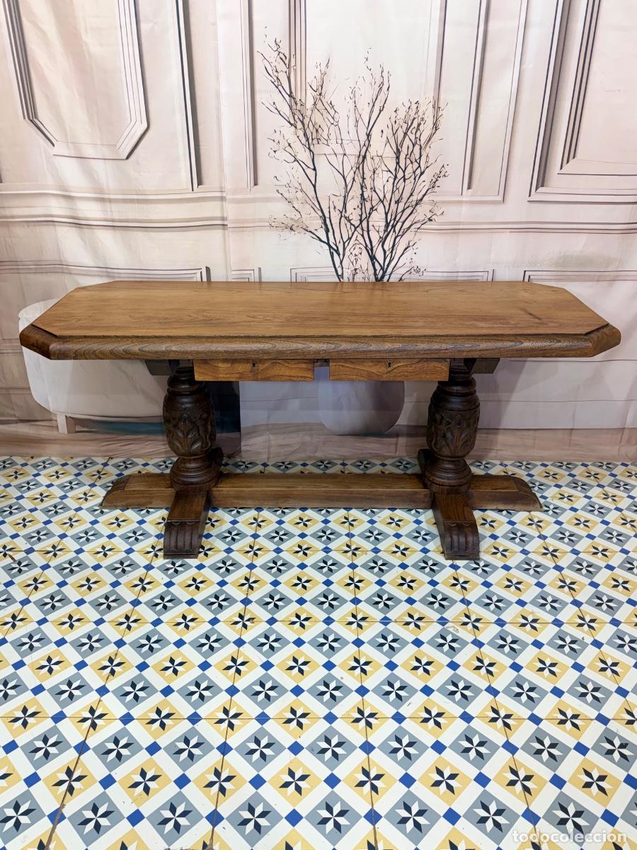 Antig&uuml;edades: Mesa escritorio de madera - Foto 1