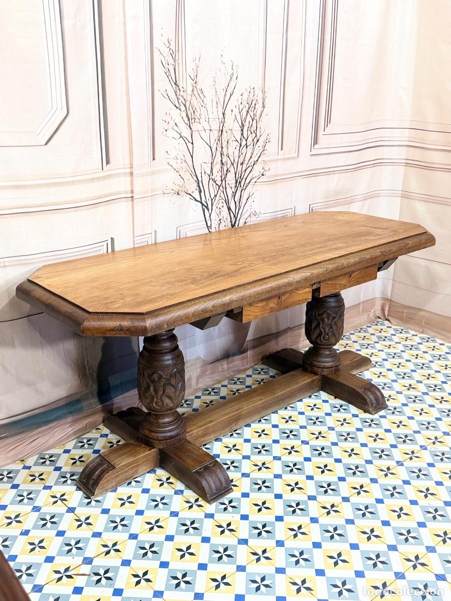 Antig&uuml;edades: Mesa escritorio de madera - Foto 3